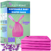 CHEFNENO lavender diaper sacks for easy diaper disposal and odor control