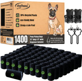 CHEFNENO dog poop bags with black dispenser for mess-free walk cleanup.