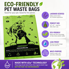 CHEFNENO eco-friendly bags rolls ideal for quick bag changes.