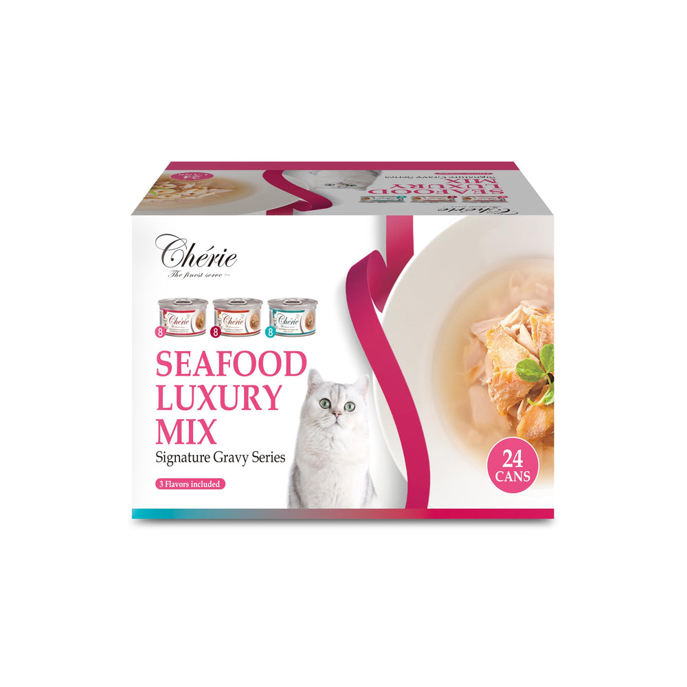 CHÉRIE Signature Gravy tuna-entree close-up can; premium flavor and hydration