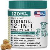 Chew + Heal Labs 12-in-1 bottle supports daily canine wellness