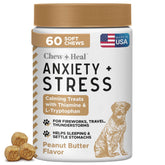 Chew + Heal Labs calming chews for dogs in a bottle help ease anxiety during storms
