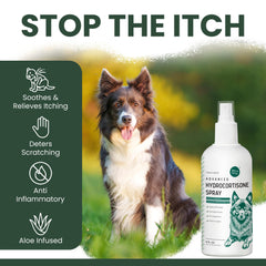 Close-up of the 8 oz USA-made label on Chew + Heal spray.