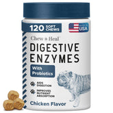 Chew + Heal Labs probiotics dog soft chews support healthy digestion and nutrient absorption.