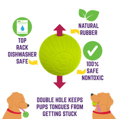 Chew King fetch ball showcasing high bounce for engaging games.