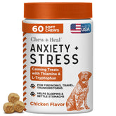 Chew + Heal Labs calming dog chews bag for stress relief during events