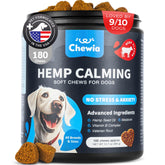 CHEWIA Hemp Calming Chews bottle for daily calm routine.