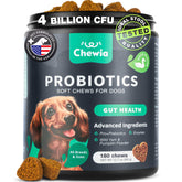 CHEWIA dog probiotics duck-flavor chew supports gut health and digestion