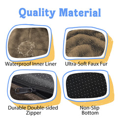 Chez Paw waterproof inner lining shields the mattress from spills and accidents.