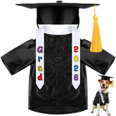 Chicingyou small dog graduation cap and gown kit on a tiny pet for a cute ceremony