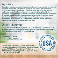 Chicken Soup for the Soul beef pate 13oz can – contains omega for skin and coat.
