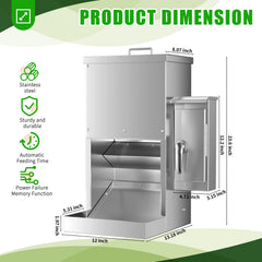 ChiPak portion control dispenses 1-999 seconds for portion accuracy.