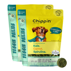 Chippin spirulina biscuits close-up, crunchy texture shows digestive support