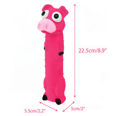 CHIWAVA frog-design 9in squeaky dog toy for solo chew and supervised fun