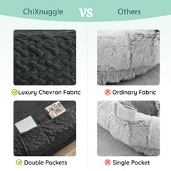 ChiXnuggle portable-handle-bed is easy to move between rooms for flexible lounging.