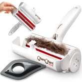 ChomChom Roller white close-up showcases durable fibers for pet hair removal