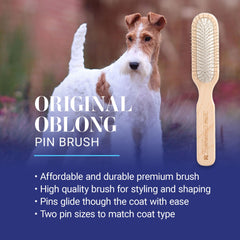 Chris Christensen Original Series brush side view with lightweight beech wood handle.