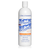 Chris Christensen Ice on Ice detangler bottle showing easy grooming for knot-free coats