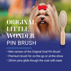 Original Series pin brush by Chris Christensen with stainless pins for even brushing