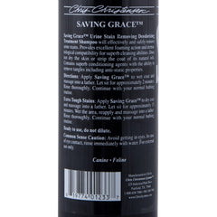 Chris Christensen Saving Grace urine-stain remover helps lift spots gently.