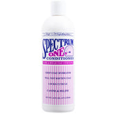 Chris Christensen Spectrum One conditioner bottle for coarse coats hydrates inner cortex for smoother manageability.