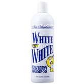 Chris Christensen White on White bottle pour to reveal whitening formula for a bright coat.