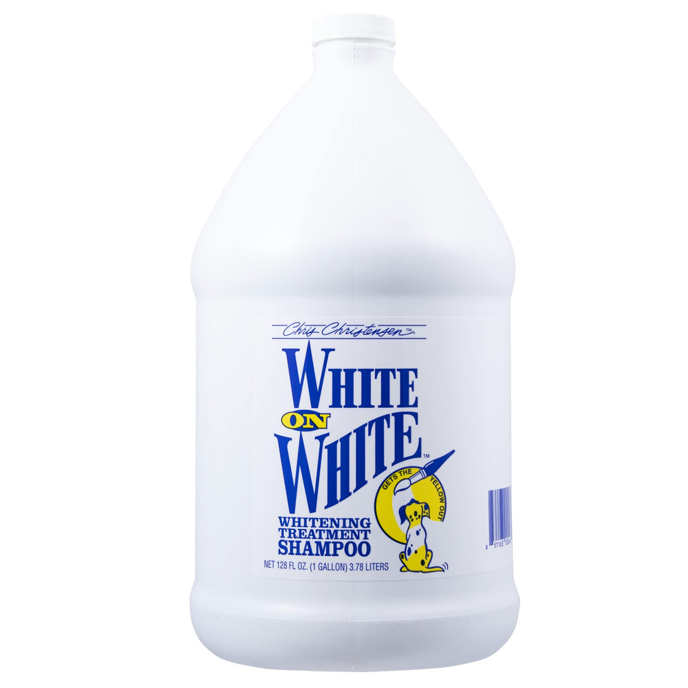 Chris Christensen White on White bottle for professional grooming brightening coats
