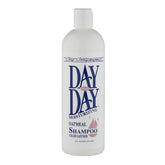 Chris Christensen Day to Day shampoo bottle pour demonstrates ultra-concentrated dilution for efficient grooming