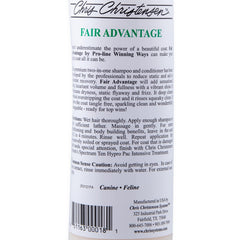 Chris Christensen Pro-line Fair Advantage Shampoo after-use shine shows healthy-looking coat