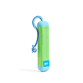 Chuckit Amphibious Bumper floating in water for easy pool and beach fetch.