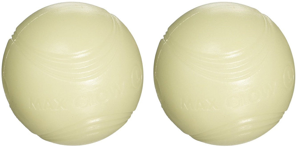 Chuckit! Max Glow Ball 2-pack glows at night for extended fetch sessions.