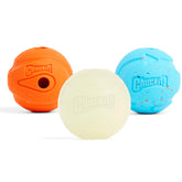 Chuckit Gen 1 Whistler Ball in flight for exciting fetch sessions