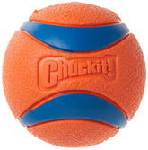 Chuckit! Ultra Balls Large 3-Pack front view emphasizes high visibility for easy tracking.