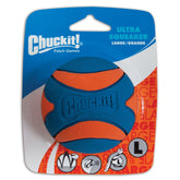 Chuckit! Ultra Squeaker Ball Large 3-pack display, ready for high-energy fetch.