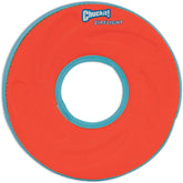 Chuckit Zipflight 8-inch amphibious ring two-pack front view for visibility during fetch.