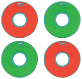 Chuckit Zipflight Amphibious Ring in air for high-visibility fetch and water play