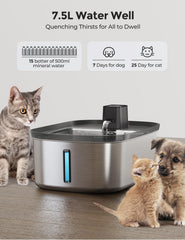 Chumajor 24/7 flow mode provides continuous hydration for pets.