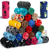Chumia 28-piece puppy blanket set on display for warm, cozy small pets.