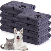 Chumia 8 Pcs Dog Towels Pack for quick post-bath drying and easy replacement.