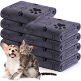 Chumia 8pcs dog towels bulk for quick post-bath drying.