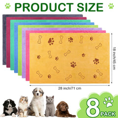Chumia microfiber dog towel close-up showing high absorbency.