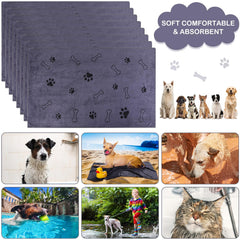 Chumia microfiber towels provide quick absorption to reduce bath time