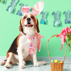 Chunful adjustable bow tie strap—fits 22-36 cm for small to large pets.