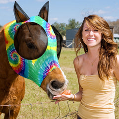 Chunful horse fly mask ears with UV protection for sunny days.