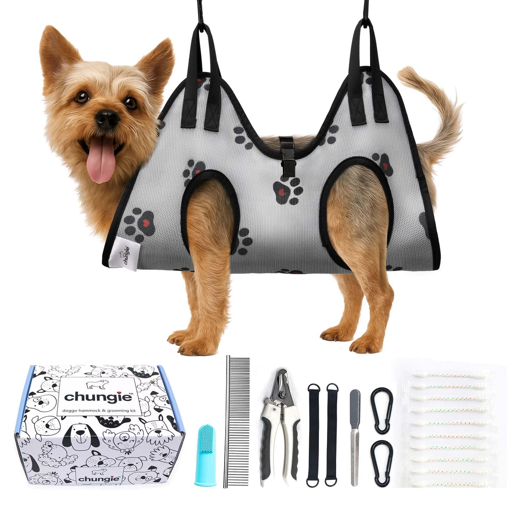 Chungie dog nail hammock mesh for comfortable nail grooming sessions