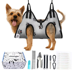 Chungie dog nail hammock mesh for comfortable nail grooming sessions