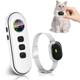 Chupolik ultra-small cat shock collar front view shows discreet design for everyday wear.