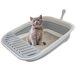 Chuyouan collapsible kitten litter box open design for better airflow and easy cleaning.