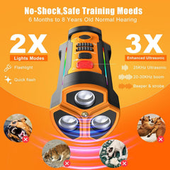 Chwwen ultrasonic-settings view with adjustable modes for dogs.