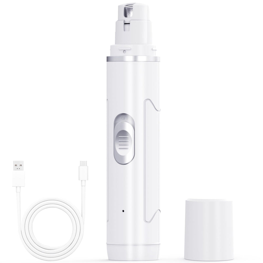 Chwwen Dog Nail Grinder Quiet front view, low-noise operation for anxious pets.